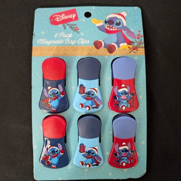 Disney Other - Stitch Christmas Magnetic Bag Clips